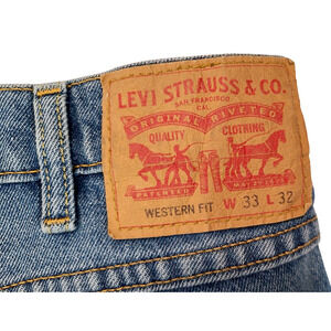 Levi Strauss Men's Western Fit Blue Jeans W33 L32